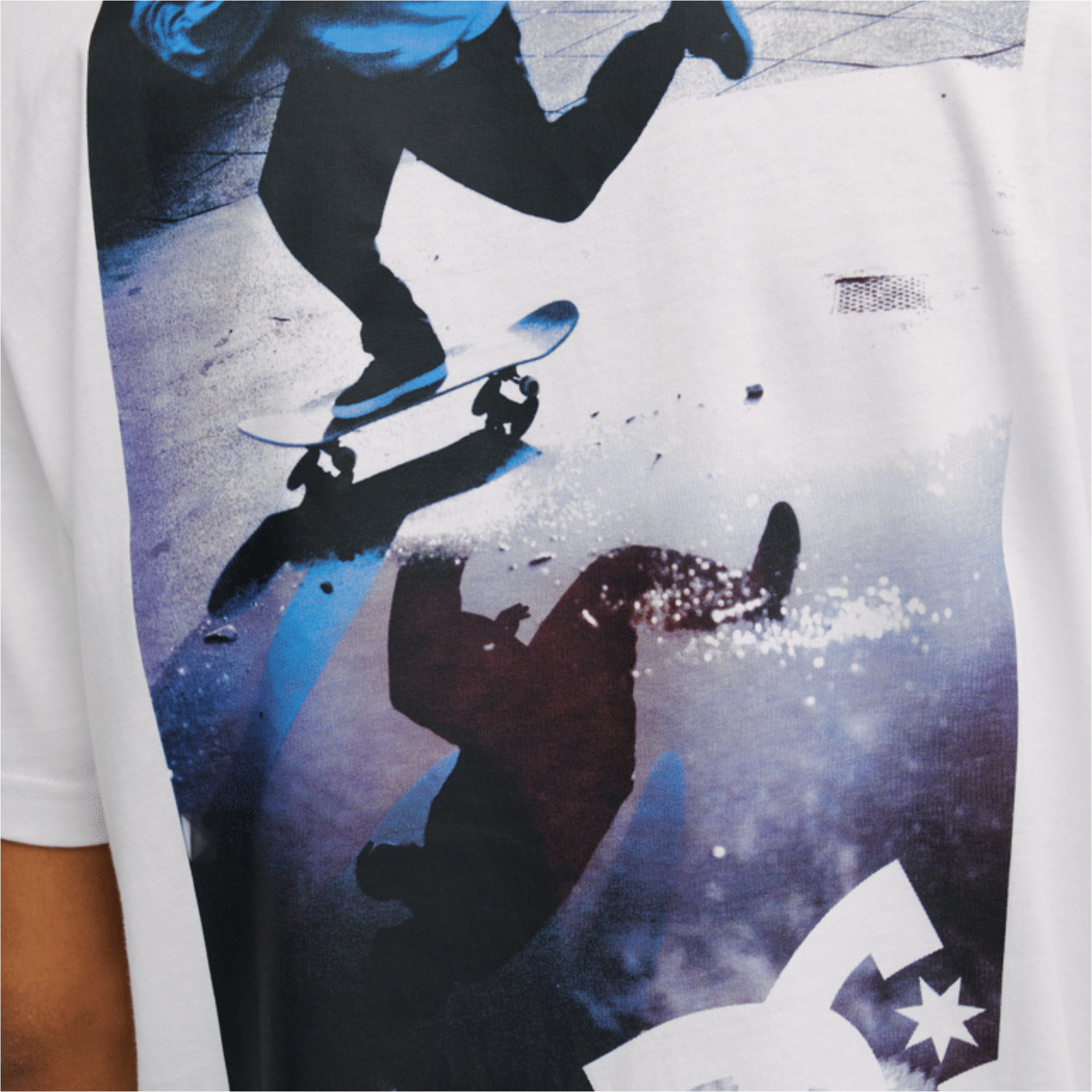2026 DC Shoes Mens Pushing Forward T-Shirt EDYZT04500 - White